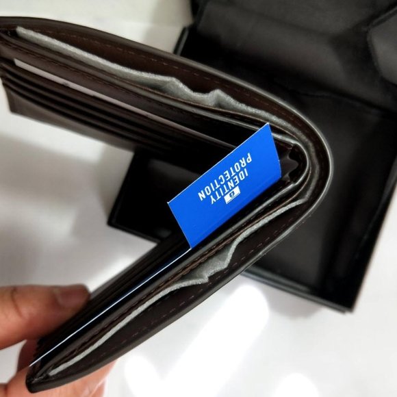 Michael Kors Harrison Crosshatch Leather Rfid Billfold Wallet - Picture 5 of 8